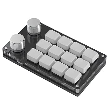 プログラミング ミニ マクロ カスタム ノブ キーボード 12 キー + 2 ターン ノブ コピー ペースト ボタン ケーブルでゲームします。
