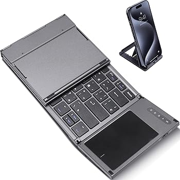 【中古】Ewin ワイヤレス キーボード bluetooth 折り畳み 日本語配列 タッチパッド搭載 充電式 三台同時切替 iOS/Android/Mac/Windows対応 iphone ipad