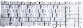 【中古】PH@適用する Toshiba Dynabook T451 T350 T351 L650 L660 L655 C650 C655 B350 B351等用 東芝 日本語キーボード 白