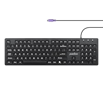 【中古】PERIBOARD-117P PS/2キーボード 有線 フルサイズ 英語配列