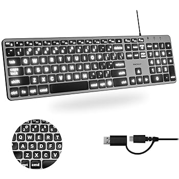 Netbook （UmPC） - 【中古】【未使用】MACALLY プレミアム有線USB Cキーボード USBポート付き - 最大3台のデバイスに接続 - (USB-A 2 | USB-Cポート1個) - Mac Mini/Pro iMac MacBook