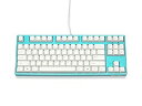 【中古】【未使用】FILCO Majestouch 2 HAKUA 漆花浅葱 テンキーレス 英語配列 茶軸 87キー 有線接続 USB PS2 ホワイト CHE...