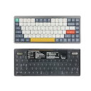 【中古】【未使用】OUSEITECH YK75 メカニカルキーボード 84キー 薄型キーボード パソコン用キーボード 2.4ghzワイヤレス/Bluetooth/USB-C MAC・WIN 家庭用・仕事(