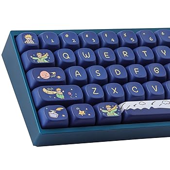 【中古】TYRIXKI PBT キーキャップ 148キー カスタム リトルプリンスキーキャップセット かわいいMOAプ..
