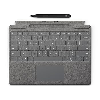 【中古】【未使用】マイクロソフト Surface Pro キーボード(ペン収納付き/スリム ペン付き)/プラチナ / 8X6-00232