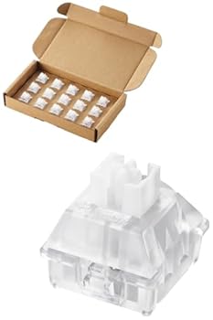 楽天AJIMURA-SHOP【中古】【未使用】エレコム V custom TK-VK600Aシリーズ対応 交換用キースイッチ 15個入り ブラック TK-KS01AL