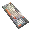 【中古】HOGREL K82 94キーキーボード クレーターアーキテクチャ付き ミュート消音 RGBライトニング ガスケット構造 80%テンキー ノブ搭載 快適なタイピ(2)