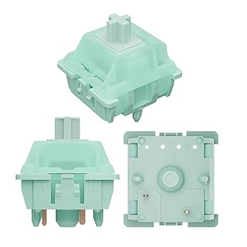 【中古】Gateron Jadeシリーズ Mintキーボードスイッチ メカニカルゲーミングキーボード用 リニアプリ..