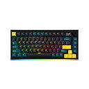 【中古】【未使用】BAROCCOMiSTEL MD750 Delight BT RGB デビルグリーン TKL エルゴノミック メカニカルキーボード LEDスク...