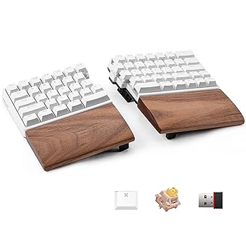 【中古】【未使用】NocFree ワイヤレス人間工学スプリットメカニカルキーボード リストレスト付き - 静音 RGB フォーム ホットスワップ可能 コンパクト 60%レイアウ 【中古】【未使用】NocFree ワイヤレス人間工学スプリットメカニカルキーボード リストレスト付き - 静音 RGB フォーム ホットスワップ可能 コンパクト 60%レイアウ