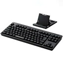 【中古】【未使用】ELECOM無線キーボード ワイヤレスキーボード 電池付き Bluetoothキーボード Bluetooth メンブレン スタンド付 マルチペアリング対応(2)