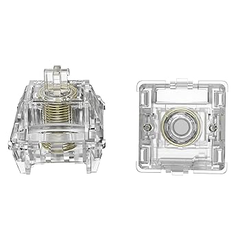 【中古】【未使用】kutethy GATERON 磁気ジェイドマックスキーボードスイッチ リニアプリルブ 完全に透明な金メッキスプリング永久磁石 自由に設定できるプレトラベ