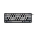 【中古】【未使用】iKBC NEW POKER II 60% コンパクト メカニカルキーボード ANSI 配列 61キー GATERON G PRO 赤軸リニア 【 USB-C接続/Windows Mac両対応/静音構造