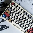 【中古】Capkeyno PBT キーキャップ マンガ サイル キーキャップ レトロ キーキャップ 5 サイドダイ サブ グラフィティ キーキャップ セット 141キー 3D(2)