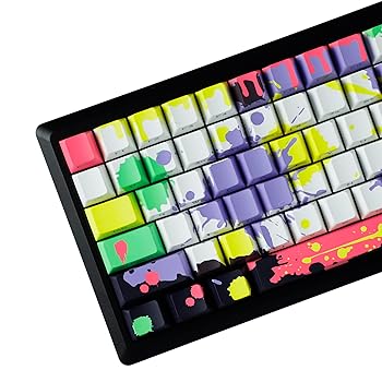 【中古】YMDK グラフィティ キーキャップ フルセット 131 キー トレンディ カラフル クリエイティブ カスタム キーキャップ チェリー プロフィール サイ