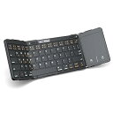 【中古】【未使用】Omikamo キーボード bluetooth 折り畳み式 ipad キーボード 英語配列 3台デイバイス登録 ワイヤレス タッチパッド付き 無線 ブルートゥースWindo(2)