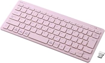【中古】キーボード 薄・ミニ ワイヤレスキーボード ピンク 【中古】キーボード 薄・ミニ ワイヤレスキーボード ピンク