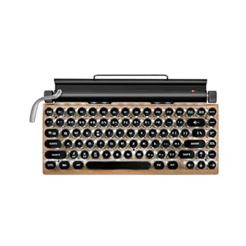 【中古】OUSEITECH タイプライター型 メカニカルキーボード 青軸 LEDバックライト 83キー防衝突 BT5.0 レトロ 防水防塵 ワイヤレスキーボード Windows/Ma 【中古】OUSEITECH タイプライター型 メカニカルキーボード 青軸 LEDバックライト 83キー防衝突 BT5.0 レトロ 防水防塵 ワイヤレスキーボード Windows/Ma