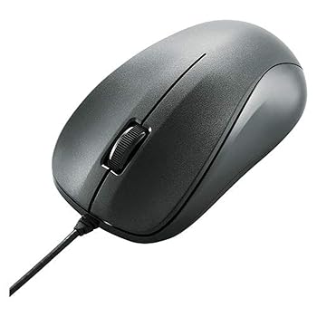 【中古】【未使用】エレコム マウス 有線 Mサイズ 3ボタン USB 光学式 ブラック ROHS指令準拠 M-K6URBK/RS