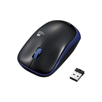 【中古】(6個まとめ売り) エレコム 無線IRマウス(3ボタン) M-IR07DRSBU
