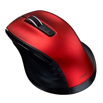 【中古】MUS-BKF228R(レッド) F_line Bluetooth静音5ボタンBlueLEDマウス