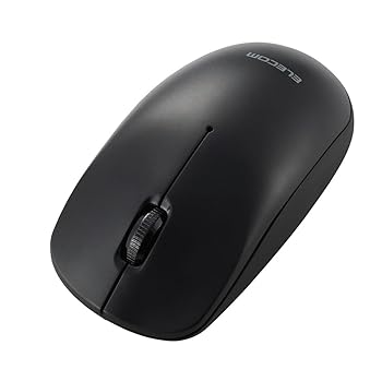 【中古】【未使用】エレコム ワイヤレスマウス Bluetooth Lサイズ 3ボタン 左右対称 ブラック M-LE10BRABK