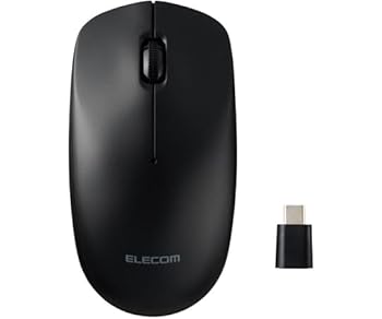 【中古】エレコム 法人向けマウス 無線2.4GHz光学式マウス Type-C 3ボタン 環境配慮パッケージ ブラッ..