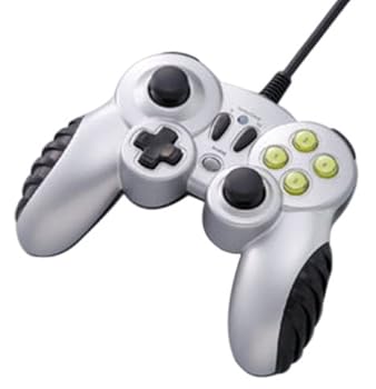 【中古】USB振動アナログジョイパッド シルバー JOP-U242SL 【中古】USB振動アナログジョイパッド シルバー JOP-U242SL