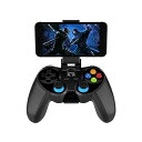 【中古】ゲームパッドワイヤレスゲームパッドゲームコントローラーAndroidPCTVボックス用の電話ホルダー付きフレキシブルジョイスティック二重振動対応ゲ