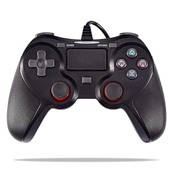 MSI - 【中古】【未使用】ゲームパッド 1.5M USBゲームパッドPS4有線振動ゲームコントローラ雨エンターテイメント (Color : Black, Size : One size)