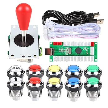 【中古】EG STARTS 1プレーヤー LED アーケード DIYパーツキット USBエンコーダ PCゲームパッド 楕円形 バットジョイスティック 5V LED アーケードボタン 【中古】EG STARTS 1プレーヤー LED アーケード DIYパーツキット USBエンコーダ PCゲームパッド 楕円形 バットジョイスティック 5V LED アーケードボタン