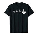 【中古】【未使用】ゲーマー ジョイスティック ハートビート ビデオゲーム ゲームファン プレゼント Tシャツ