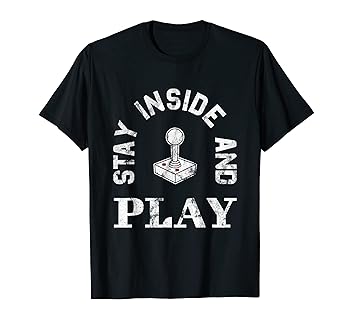 【中古】【未使用】ゲーマーのジョイスティック レトロなゲーム滞在内部と再生 Tシャツ