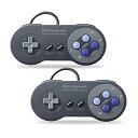 【中古】レトロクエスト USBゲームパッド レトロ調 ダークグレー 【2個セット】