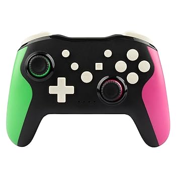 【中古】Bluetoothワイヤレスコントローラー、遅延のない高感度コントローラー、6軸振動ゲームコントローラー、NFCウェイクアップスイッチプロコントロー