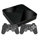 【中古】デュアルシステムAndroidTVボックスアーケードビデオゲームコンソールクアッドコア内蔵6000ゲーム、2つのゲームパッドとビデオゲームコンソール,