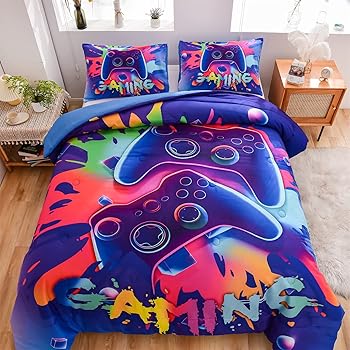 【中古】Aimuan Gamer Gaming Bedding セット 3D ゲームパッド コンフォーター セット ボーイズ ゲーム コンソール アクション ボタン ノベルティ カラフ 【中古】Aimuan Gamer Gaming Bedding セット 3D ゲームパッド コンフォーター セット ボーイズ ゲーム コンソール アクション ボタン ノベルティ カラフ