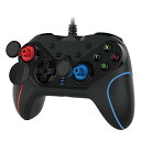 【中古】【未使用】SHUIYUE USB有線ゲームパッドゲームコントローラーダブルジョイスティック付き人間工学に基づいたゲームハンドルターボ6軸ジャイロスコープ機能