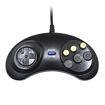 【中古】SamFansar 有線ゲームハンドル 遅延なし ゲームジョイスティック 交換用 快適グリップ ブラック
