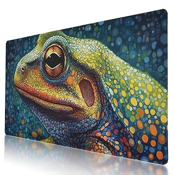 【中古】ステッチエッジ ノンスリップラバーベース 新印象派プリントマウスパッド 35.5 x 16インチ ゲーマーやオフィスワークに最適