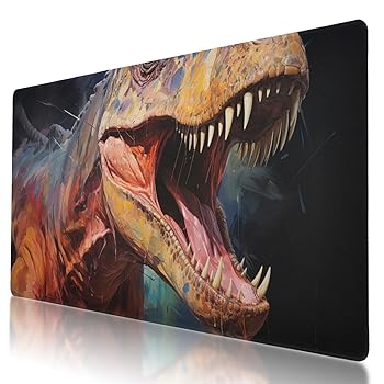 【中古】【未使用】大きな印象派 恐竜の化石の解釈 マウスパッド 35.5 x 16インチ ほつれ防止ステッチ 滑り止めゴムベース ゲームやオフィスでの使用に最適 【中古】【未使用】大きな印象派 恐竜の化石の解釈 マウスパッド 35.5 x 16インチ ほつれ防止ステッチ 滑り止めゴムベース ゲームやオフィスでの使用に最適