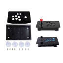 【中古】【未使用】ブラックアクリルパネルとケース DIYセットキット 丈夫 組み立て簡単 アクリルパネル 傾斜ケース アーケードゲームの交換用