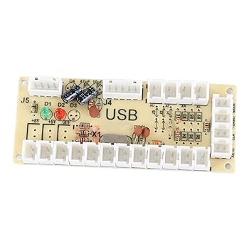 【中古】2 色 DIY アーケードキット、USB ボードゲームエンコーダジョイスティックアーケードボタンセット、友人の集まり、相対エンターテイメント用の耐