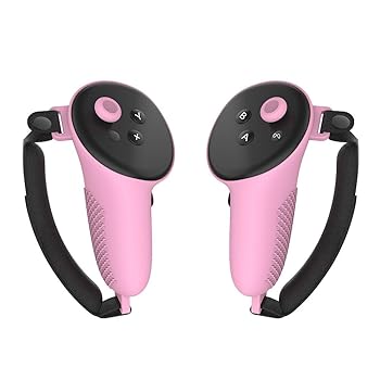 【中古】クエスト3 VR コントローラー 保護カバー グリップカバー For Quest3 旅行 寮 持ち出し用 快適性 耐衝撃 ソフト VRゲーム用プグリップケース (ピ 【中古】クエスト3 VR コントローラー 保護カバー グリップカバー For Quest3 旅行 寮 持ち出し用 快適性 耐衝撃 ソフト VRゲーム用プグリップケース (ピ