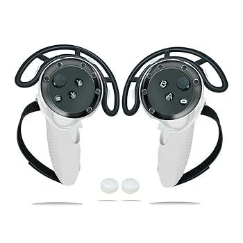 【中古】【未使用】メタクエスト3 ハンドル カバー コントローラー シリコンカバー VRゴーグルアクセサリー 衝突 落下防止 (ホワイト)