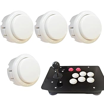 【中古】SAEYZ アーケード交換ボタン,アーケード用交換ボタン | クレーンマシンやその他のゲームコンソールと互換性のある応答性と耐久性のあるゲームコ