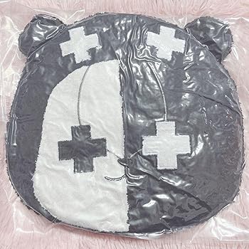 【中古】TOP4 レトルト ゲーム実況者 inTOKYO DOME もこもこクッション 白黒クマ