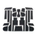 【中古】互換性のあるゲートスロットパッド Ssangyong Tivoli 2015-2018インテリアドアパッド/カップノンスリップマットレッドスノー状 (Color : WHITE)