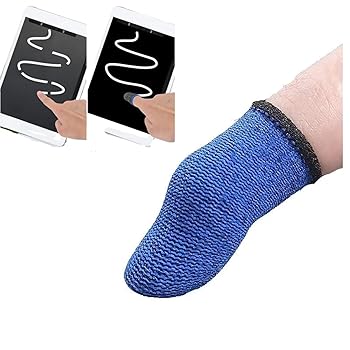 楽天AJIMURA-SHOP【中古】【未使用】10個入りモバイルゲーム指カバー手の汗＆指紋＆帯電防止銀繊維ハンドゲームプロタッチスクリーンウォーキング滑り止めアーチファクト C