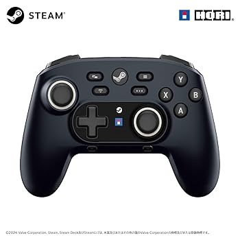 【中古】【未使用】ワイヤレスホリパッド for Steam (ミッドナイトブラック)